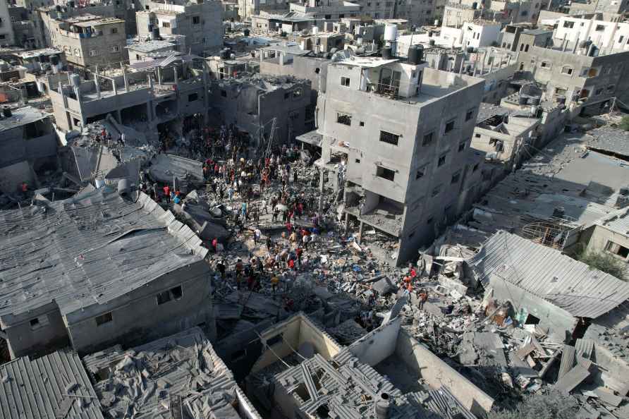 Israeli bombardment in the Maghazi refugee camp