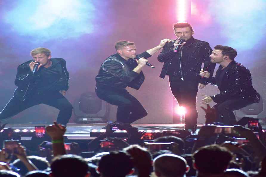Irish pop-band Westlife performance