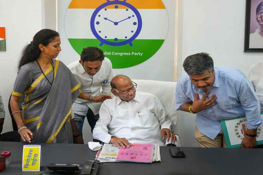 Sharad Pawar with Rohit Pawar