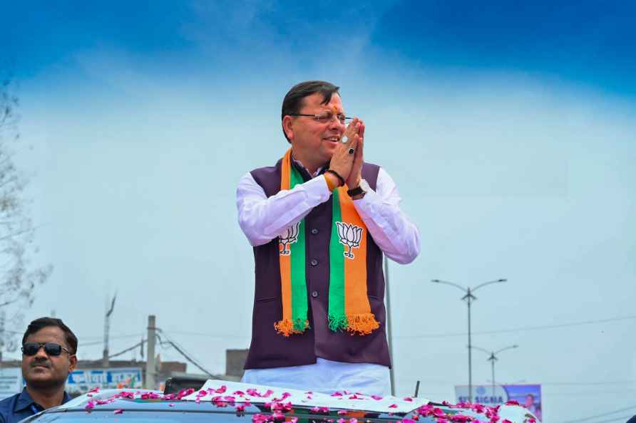 CM Dhami campaigns in Udham Singh Nagar