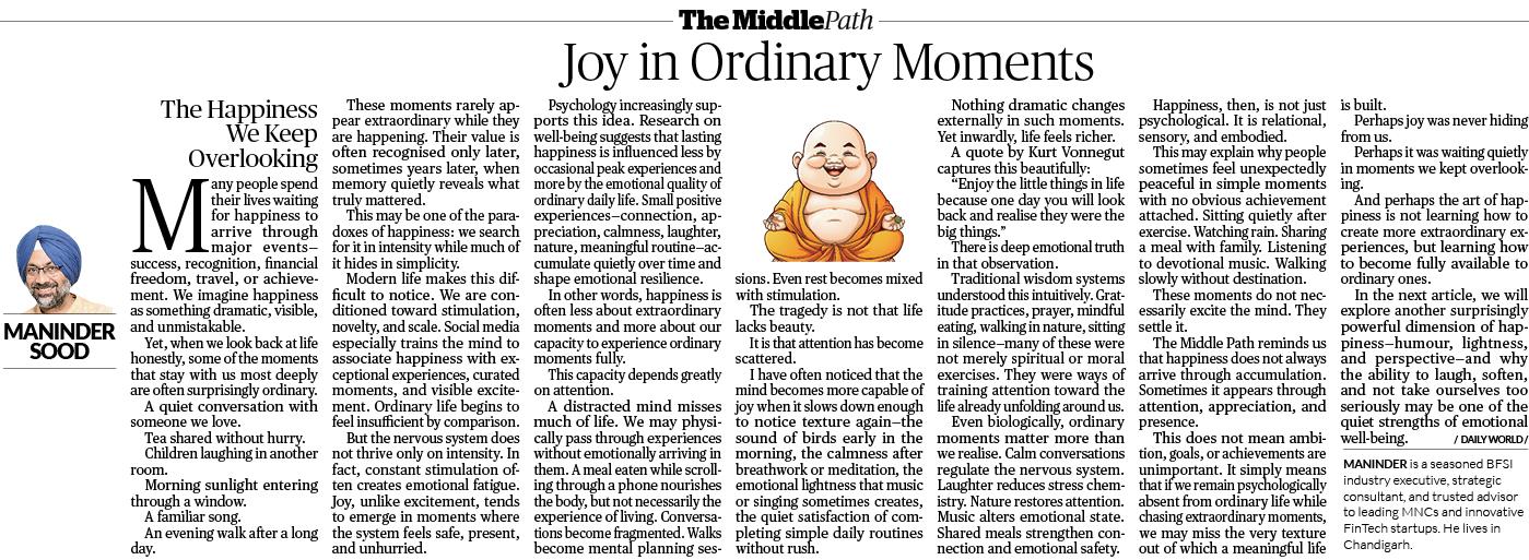 Joy in Ordinary Moments