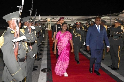 President Droupadi Murmu begins her State-visit to Angola